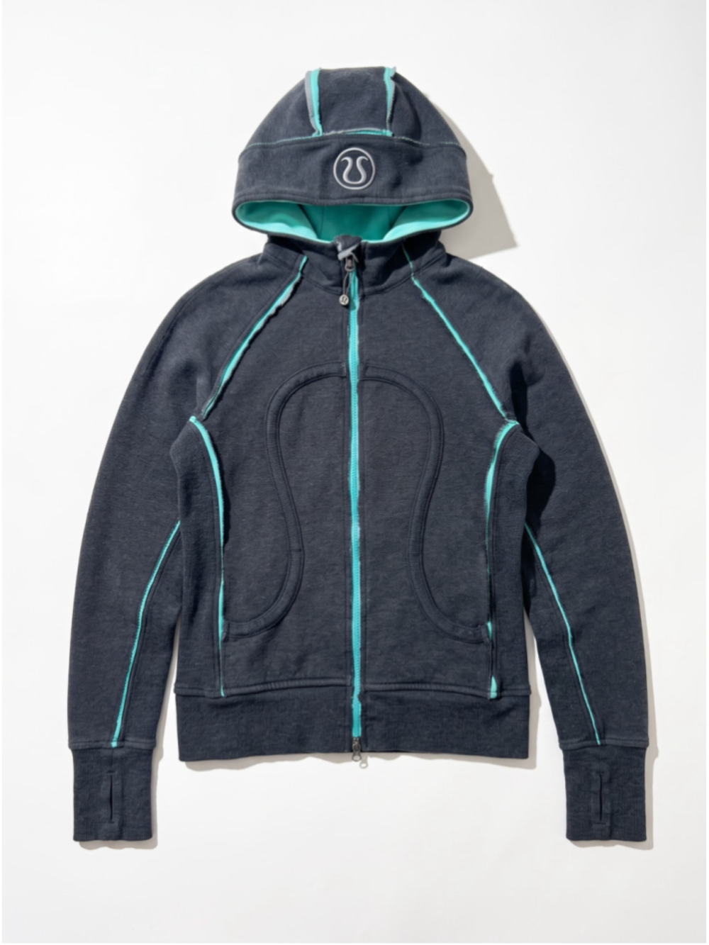 LULULEMON Special Edition Scuba Full-zip Oversized Hoodie Gray Jacket, Sz 6